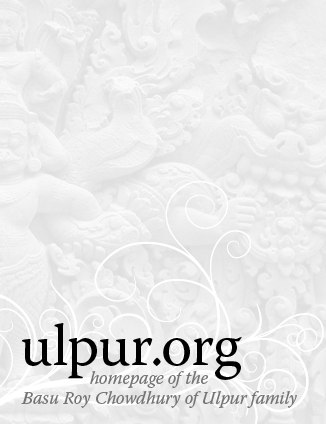 homepage of the Basu Roy Chowdhury of Ulpur family